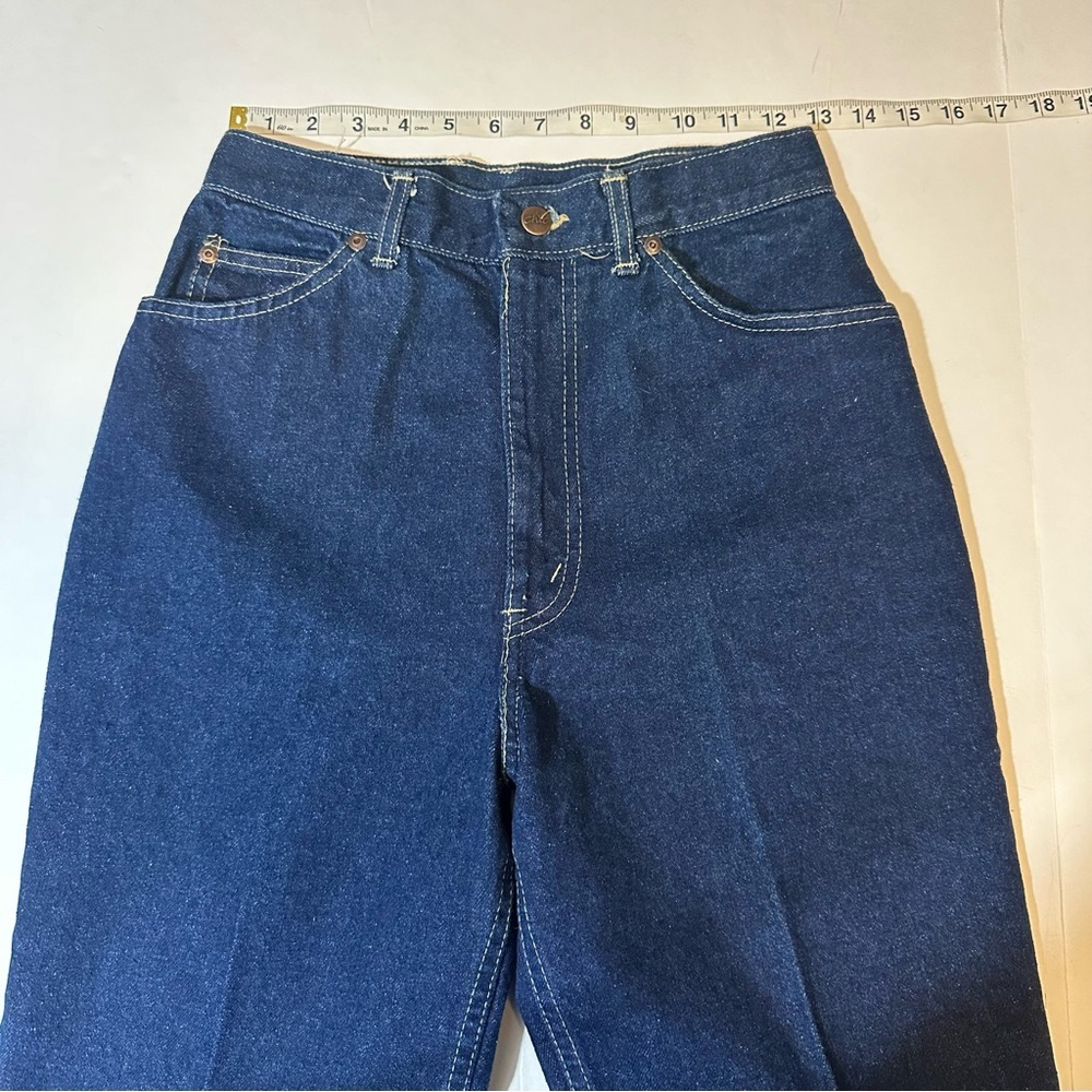 Vtg 80s Chic Jeans Sz 10 Blue Denim Mom Hi Rise Tapered Leg Made In USA - Picture 7 of 9
